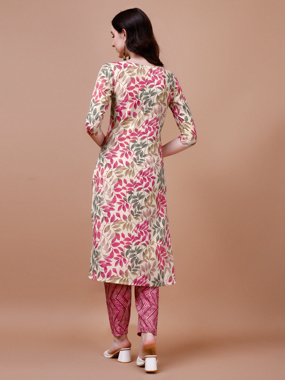Floral Printed Kurta With Pant & Dupatta, Multicolor - Hiral Fashion
