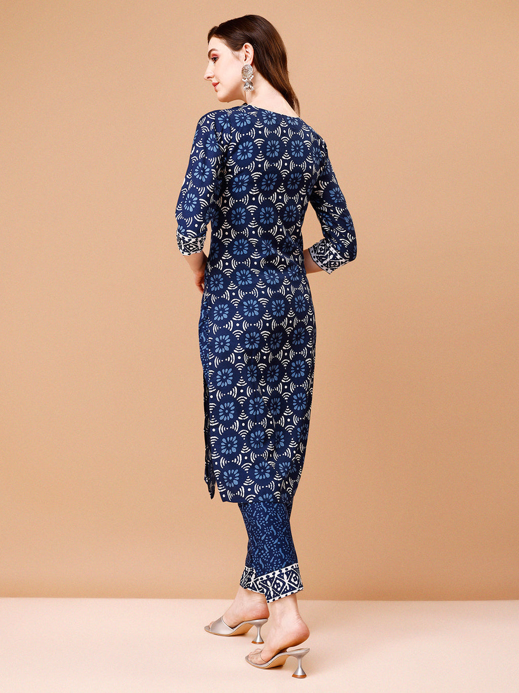 Printed Rayon Kurta With Pant & Dupatta, Multicolor - Hiral Fashion - Distacart