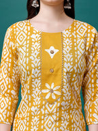 Bandhani Printed Cotton Kurta With Pant & Dupatta, Multicolor - Hiral Fashion - Distacart