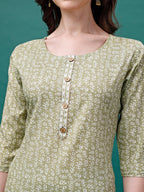 Floral Printed Casual Wear Kurta With Pant & Dupatta, Multicolor - Hiral Fashion