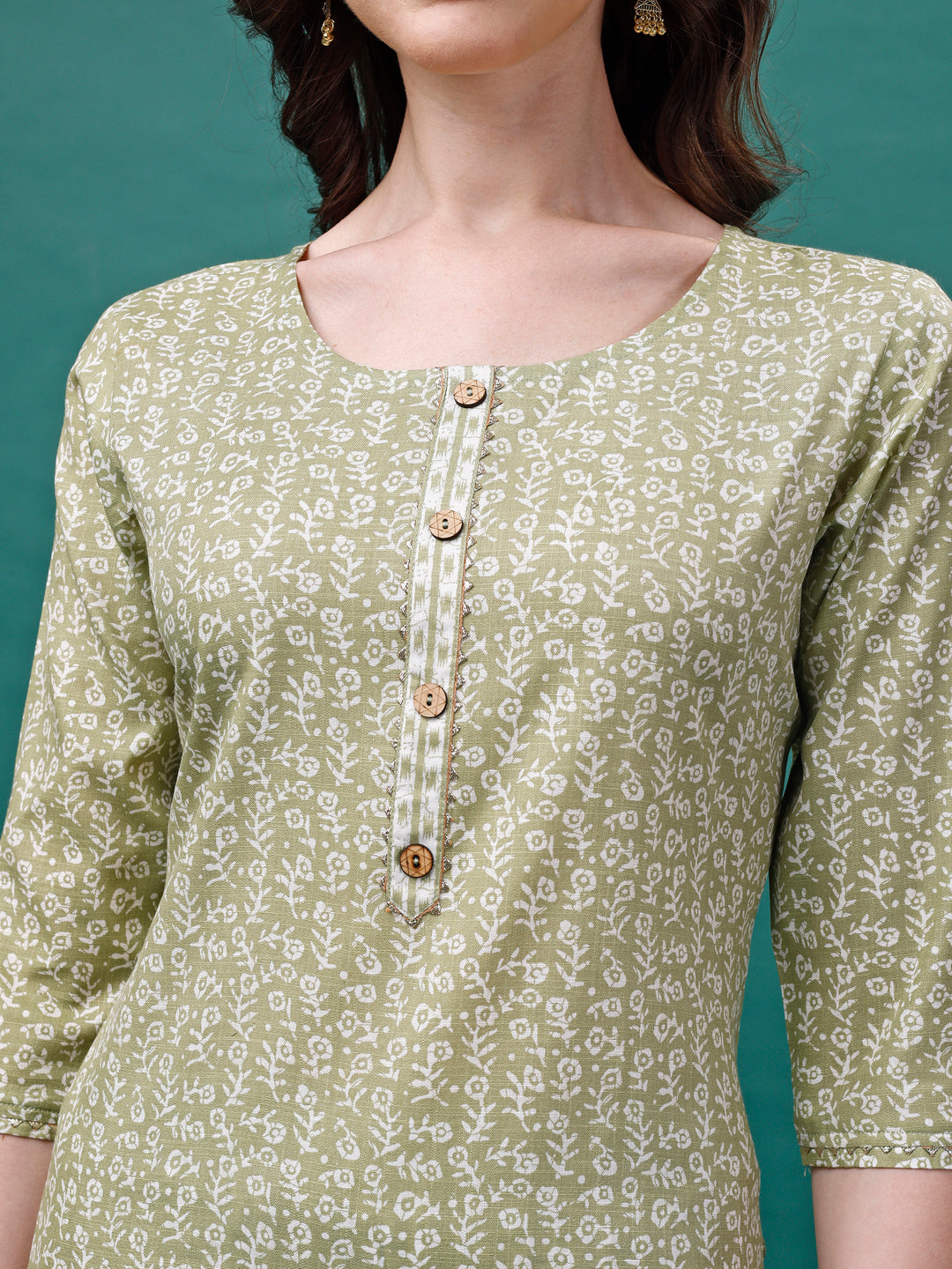 Floral Printed Casual Wear Kurta With Pant & Dupatta, Multicolor - Hiral Fashion