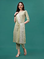 Floral Printed Casual Wear Kurta With Pant & Dupatta, Multicolor - Hiral Fashion