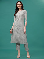 Floral Printed Casual Wear Kurta With Pant & Dupatta, Multicolor - Hiral Fashion