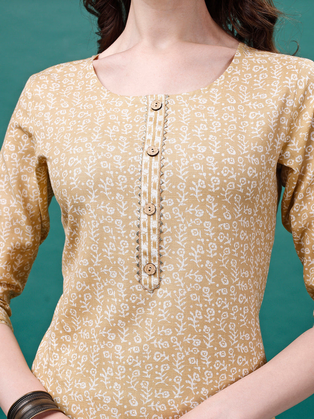 Floral Printed Casual Wear Kurta With Pant & Dupatta, Multicolor - Hiral Fashion