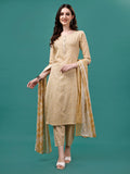Floral Printed Casual Wear Kurta With Pant & Dupatta, Multicolor - Hiral Fashion
