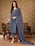 Nyra Cut Ethnic Motifs Printed Kurta With Pant & Dupatta, Multicolor - Hiral Fashion