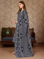 Embroidered & Printed Casual Wear Kurta With Printed Pant & Dupatta, Multicolor - Hiral Fashion - Distacart
