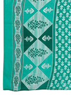Embroidered & Printed Kurta With Pant & Dupatta, Blue - Hiral Fashion