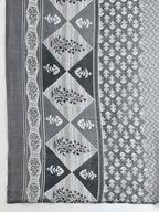 Embroidered & Printed Kurta With Pant & Dupatta, Grey - Hiral Fashion