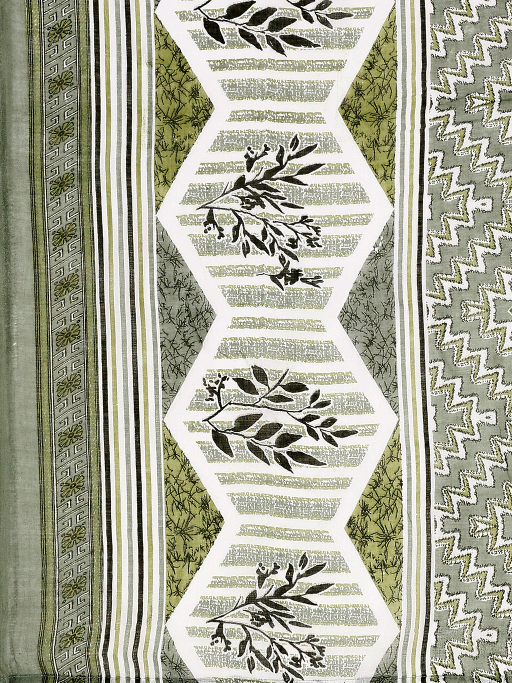 Leaf Printed Kurta With Printed Pant & Dupatta, Multicolor - Hiral Fashion - Distacart