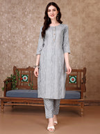 Printed Kurta With Printed Pant & Dupatta, Multicolor - Hiral Fashion - Distacart