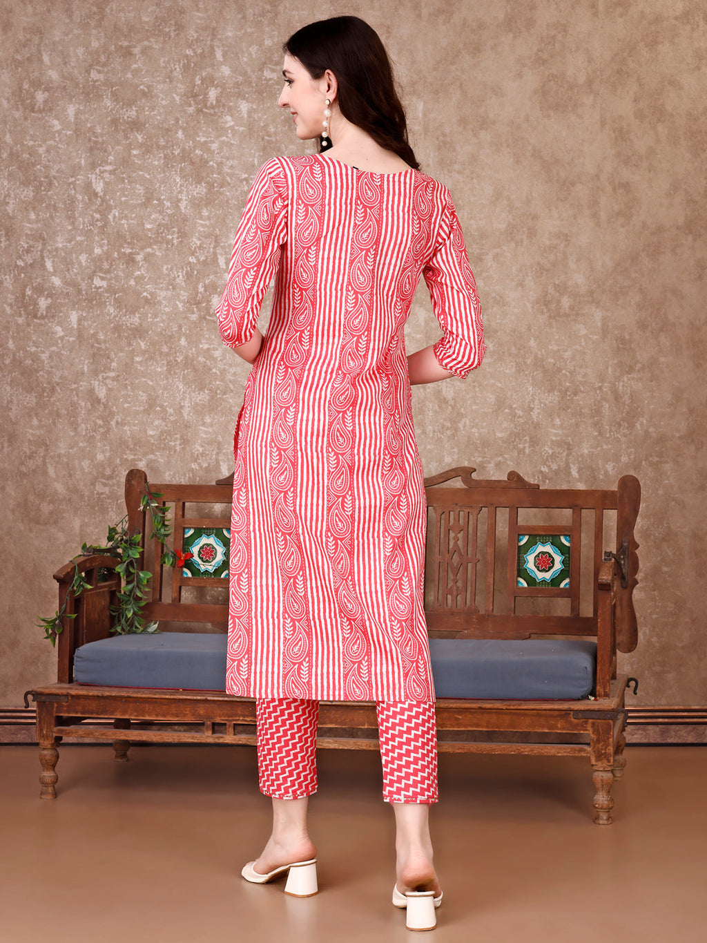 Printed Kurta With Printed Pant & Dupatta, Multicolor - Hiral Fashion - Distacart