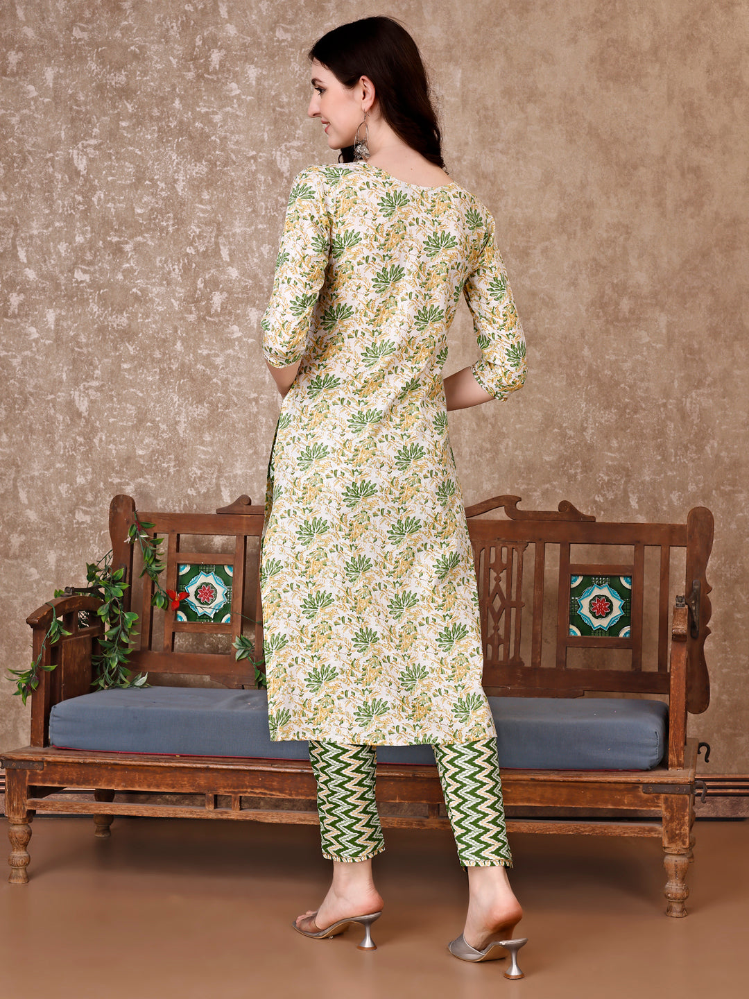 Floral Printed Kurta With Printed Pant & Dupatta, Multicolor - Hiral Fashion - Distacart