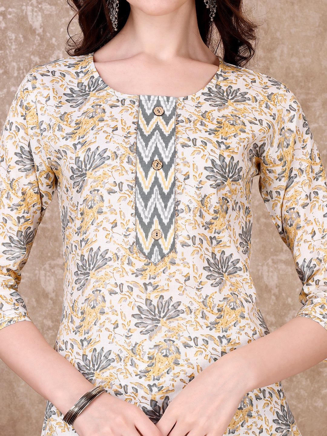 Floral Printed Kurta With Printed Pant & Dupatta, Multicolor - Hiral Fashion - Distacart