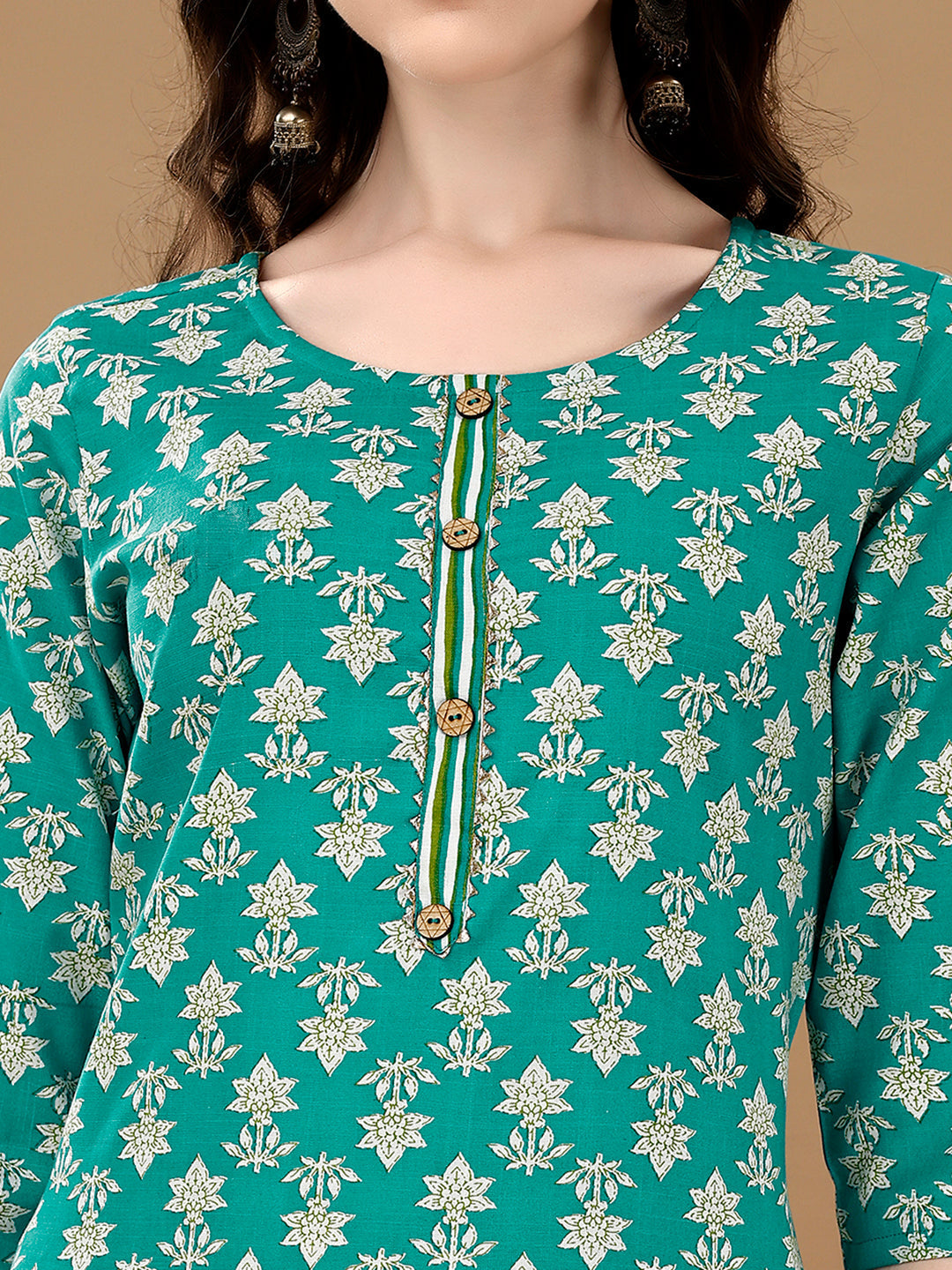 Ethnic Motifs Printed Kurta With Ethnic Motifs Printed Kurta With Printed Pant & Dupatta, Multicolor - Hiral Fashion - Distacart