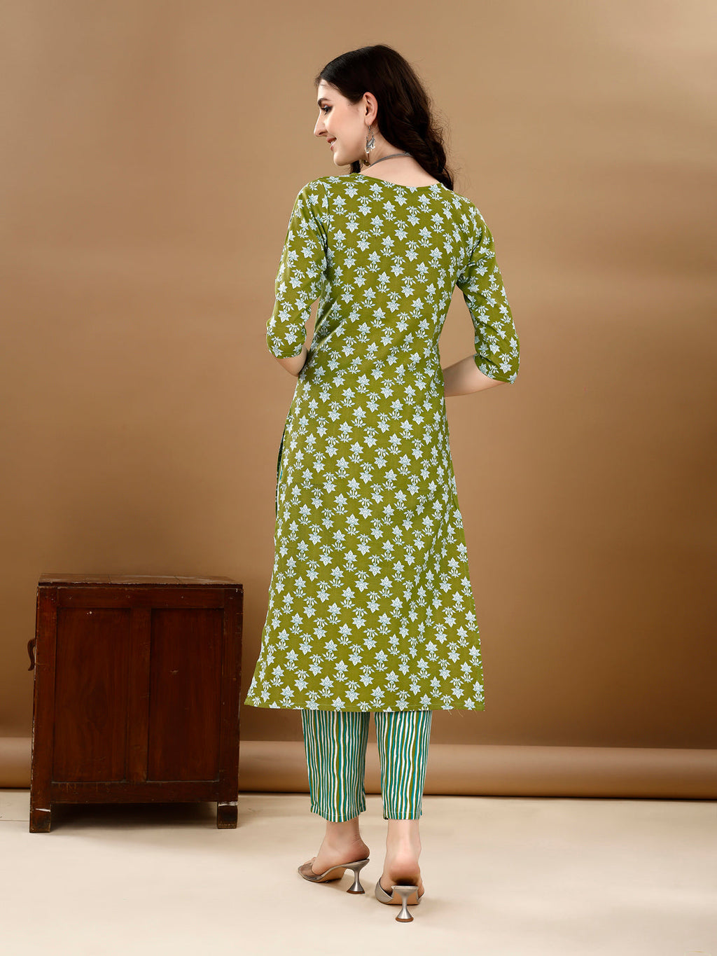 Ethnic Motifs Printed Kurta With Ethnic Motifs Printed Kurta With Printed Pant & Dupatta, Multicolor - Hiral Fashion - Distacart