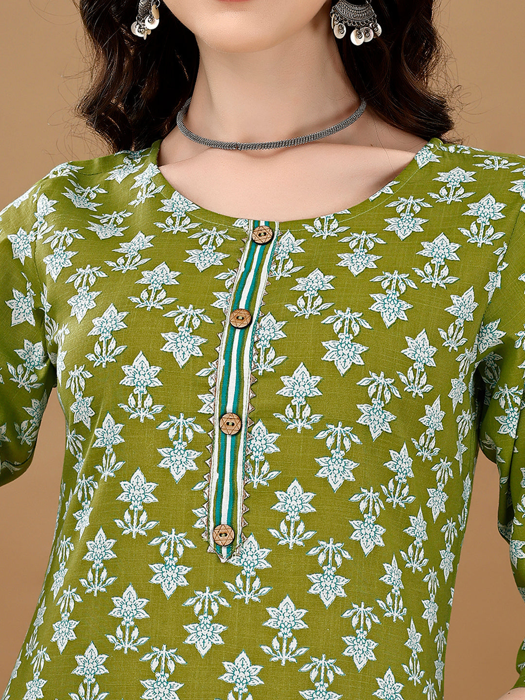 Ethnic Motifs Printed Kurta With Ethnic Motifs Printed Kurta With Printed Pant & Dupatta, Multicolor - Hiral Fashion - Distacart