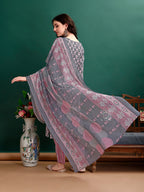 Ethnic Motifs Printed Kurta With Ethnic Motifs Printed Kurta With Printed Pant & Dupatta, Multicolor - Hiral Fashion