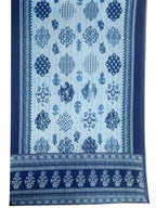 Floral Printed Flared Kurta With Pant & Dupatta, Blue - Hiral Fashion - Distacart