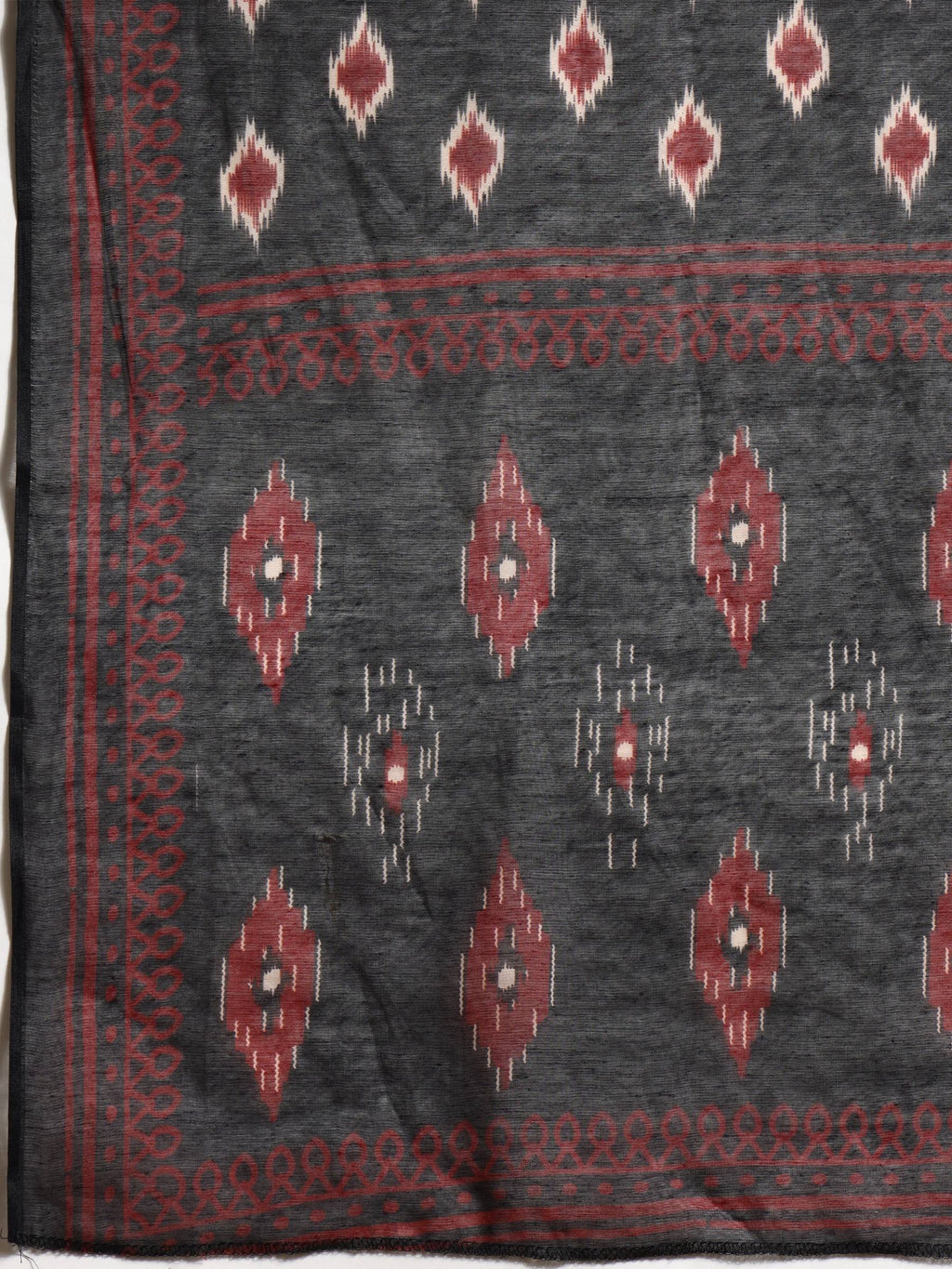 Ethnic Motifs Printed Aline Kurta With Pant & Dupatta, Black - Hiral Fashion - Distacart