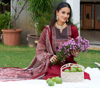 Embroidered & Ethnic Printed Kurta With Pant & Printed Dupatta, Maroon - Hiral Fashion - Distacart