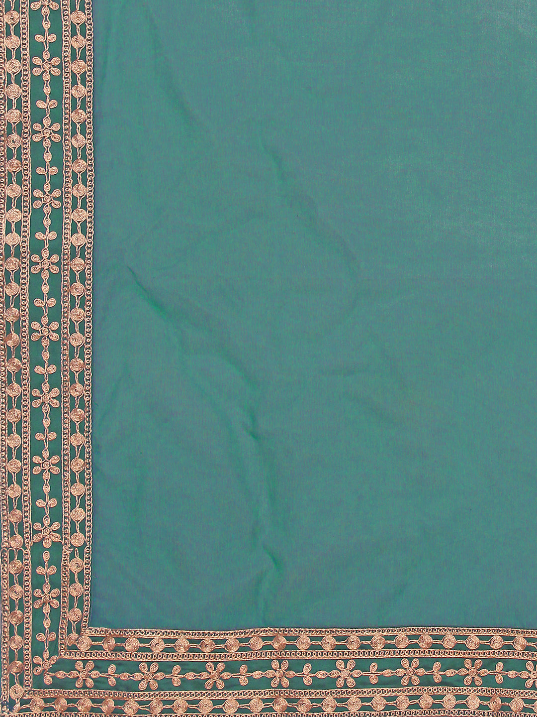 Embroidered Kurta With Pant & Border Premium Embroidered Dupatta, Multicolor - Hiral Fashion - Distacart