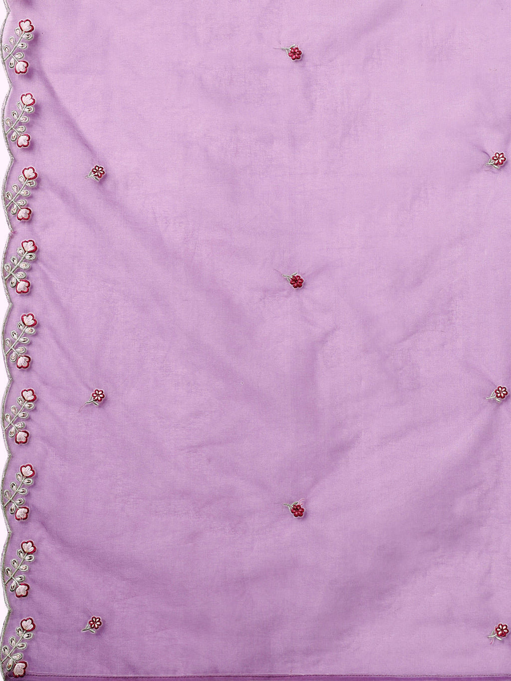 Embroidered Kurta With Pant & Premium Embroidered Organza Dupatta, Multicolor - Hiral Fashion