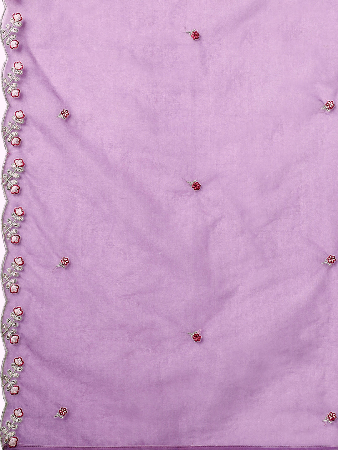 Embroidered Kurta With Pant & Premium Embroidered Organza Dupatta, Multicolor - Hiral Fashion