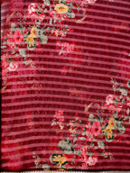 Hand Embroidered Kurta With Pant & Printed Premium Organza Dupatta Luxury, Multicolor - Hiral Fashion - Distacart