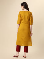 Hand Embroidered Kurta With Pant & Dupatta Set, Multicolor - Hiral Fashion