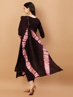 Hand Embroidered Chanderi Kurta With Pant & Dupatta Set, Multicolor - Hiral Fashion - Distacart