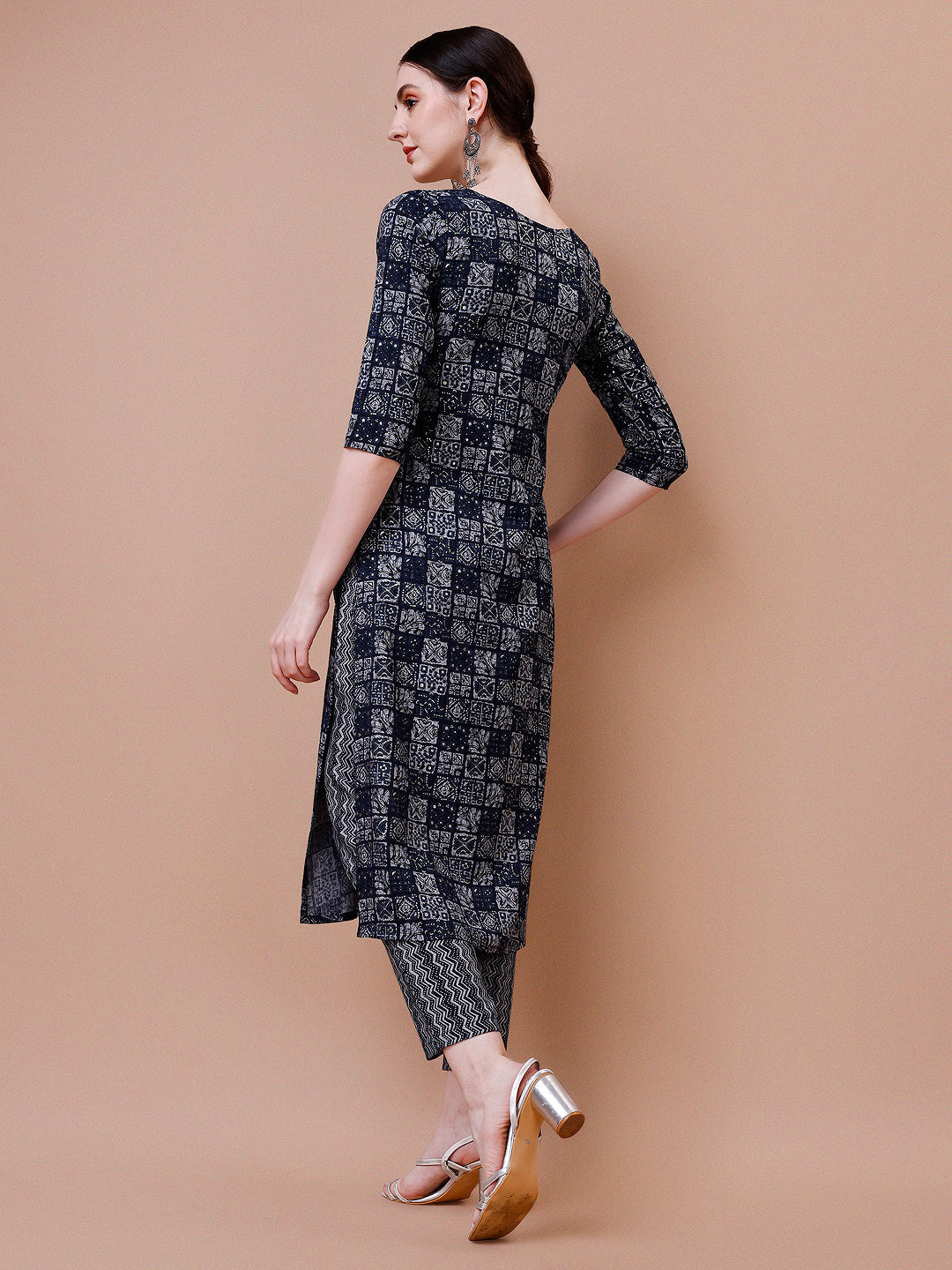 Ethnic Tribal Printed Kurta & Pant Set, Multicolor - Hiral Fashion
