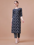 Ethnic Tribal Printed Kurta & Pant Set, Multicolor - Hiral Fashion