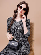 Women Floral Printed Casual Wear Kurta With Pant, Multicolor - Hiral Fashion