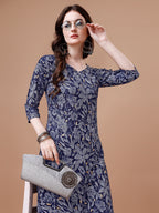 Women Floral Printed Casual Wear Kurta With Pant, Multicolor - Hiral Fashion
