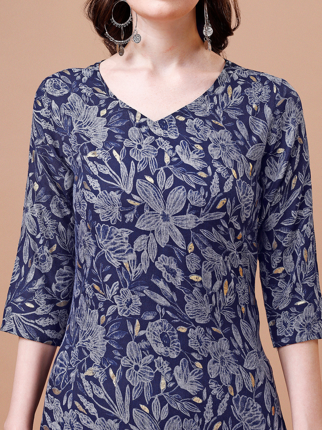 Women Floral Printed Casual Wear Kurta With Pant, Multicolor - Hiral Fashion