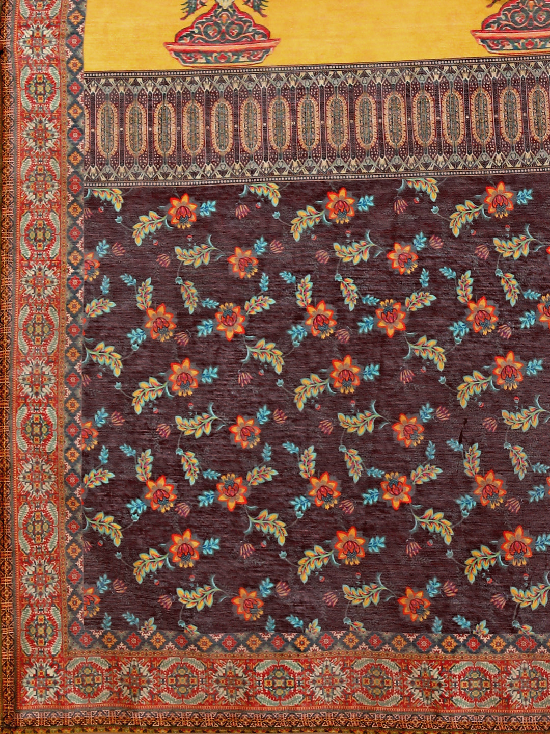 Embroidered & Ethnic Motifs Printed Kurta With Pant & Dupatta, Multicolor - Hiral Fashion - Distacart