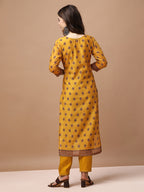 Embroidered & Ethnic Motifs Printed Kurta With Pant & Dupatta, Multicolor - Hiral Fashion - Distacart