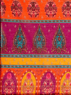 Printed & Hand Embroidered Kurta With Pant & Dupatta, Multicolor - Hiral Fashion