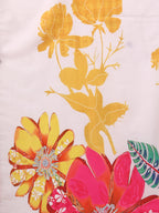 Hand Embroidered Floral Printed Muslin Kurta Pant & Dupatta, Multicolor - Hiral Fashion - Distacart