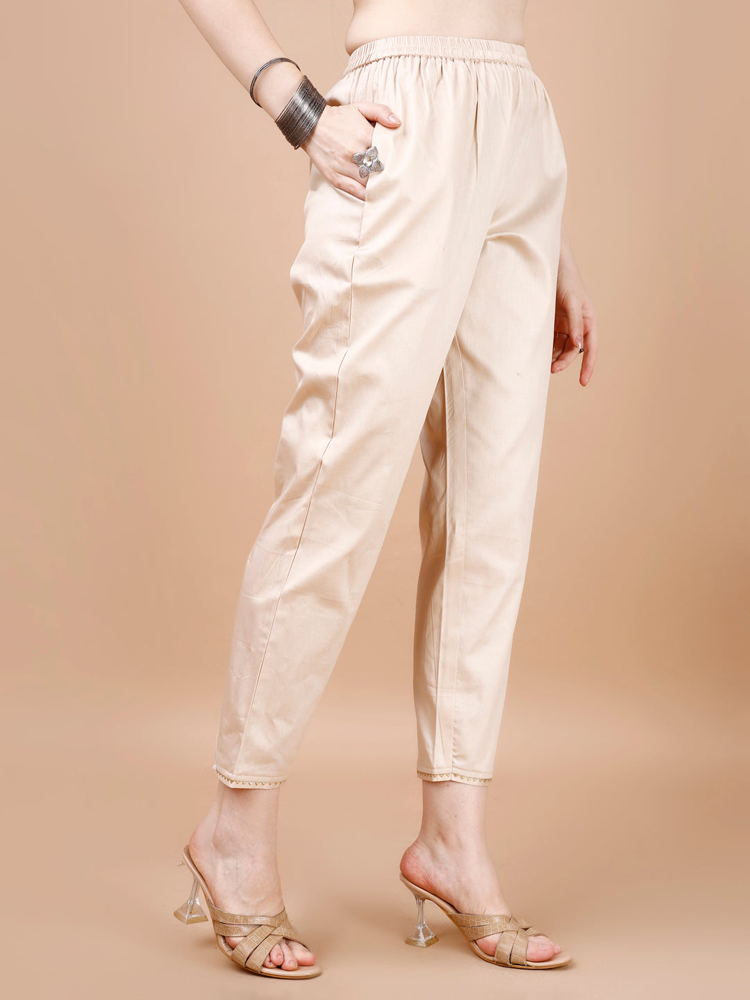 Hand Embroidered Printed Muslin Kurta With Pant & Dupatta, Multicolor - Hiral Fashion - Distacart