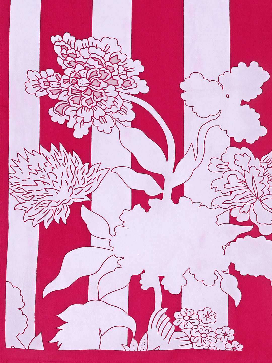 Hand Embroidered & Floral Printed Pure Silk Kurta With Pant & Dupatta, Pink - Hiral Fashion - Distacart