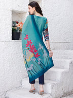 Embroidered & Floral Printed Kurta With Pant & Printed Dupatta Premium Luxury, Multicolor - Hiral Fashion - Distacart