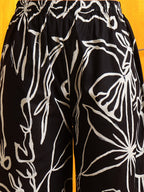 Printed Kurta With Palazzo Pants, Black - Hiral Fashion - Distacart