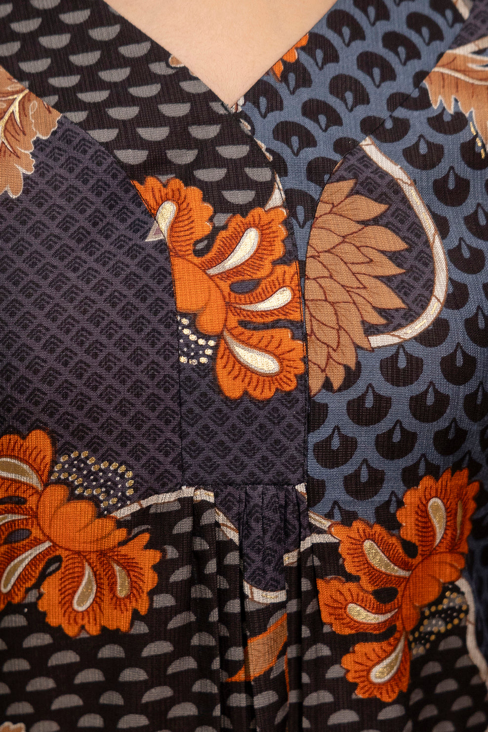 Floral Motifs Printed Kurta With Palazzo, Grey - Hiral Fashion - Distacart