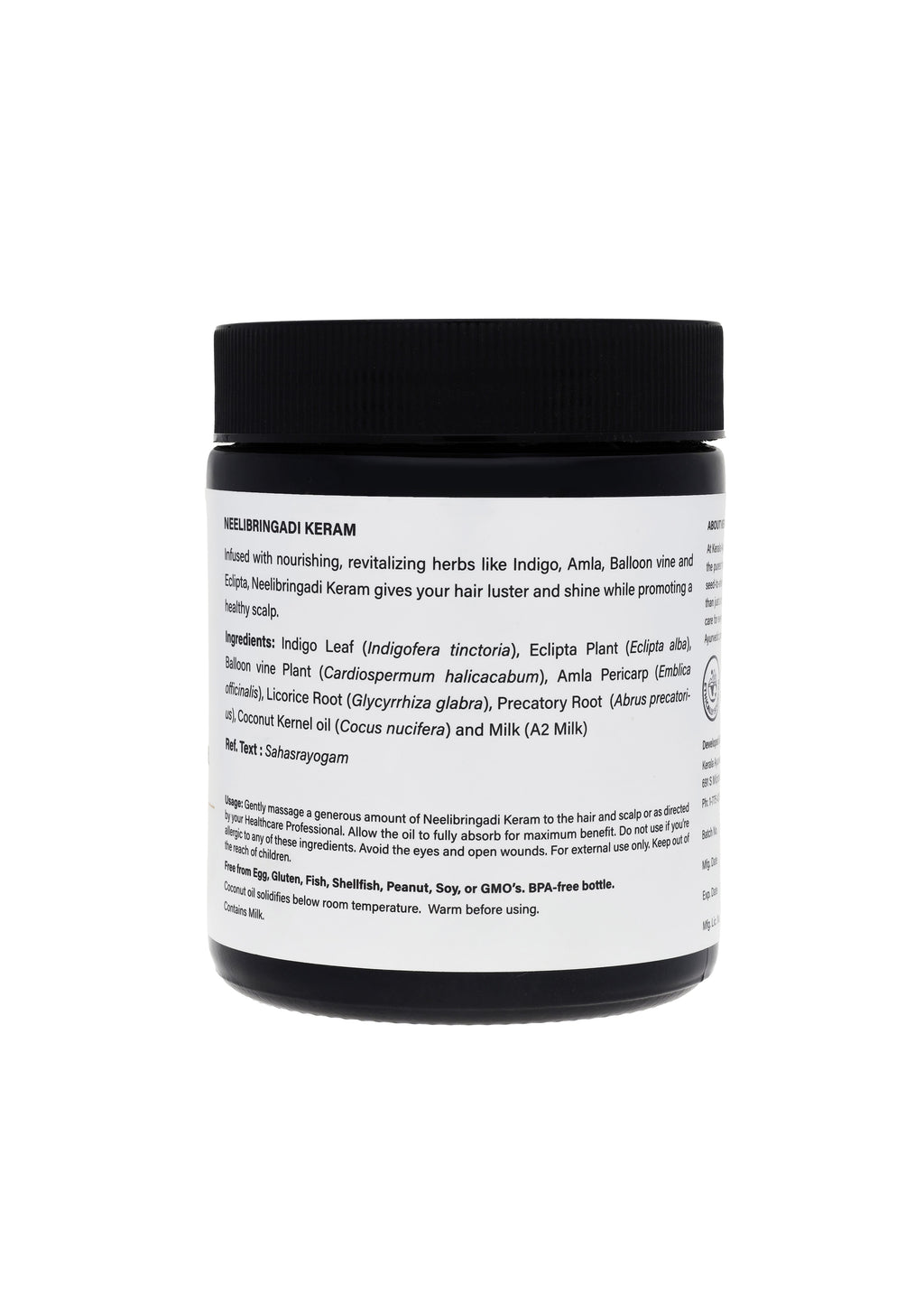Kerala Ayurveda USA Revitalizing Hair Oil - Neelibringadi Keram