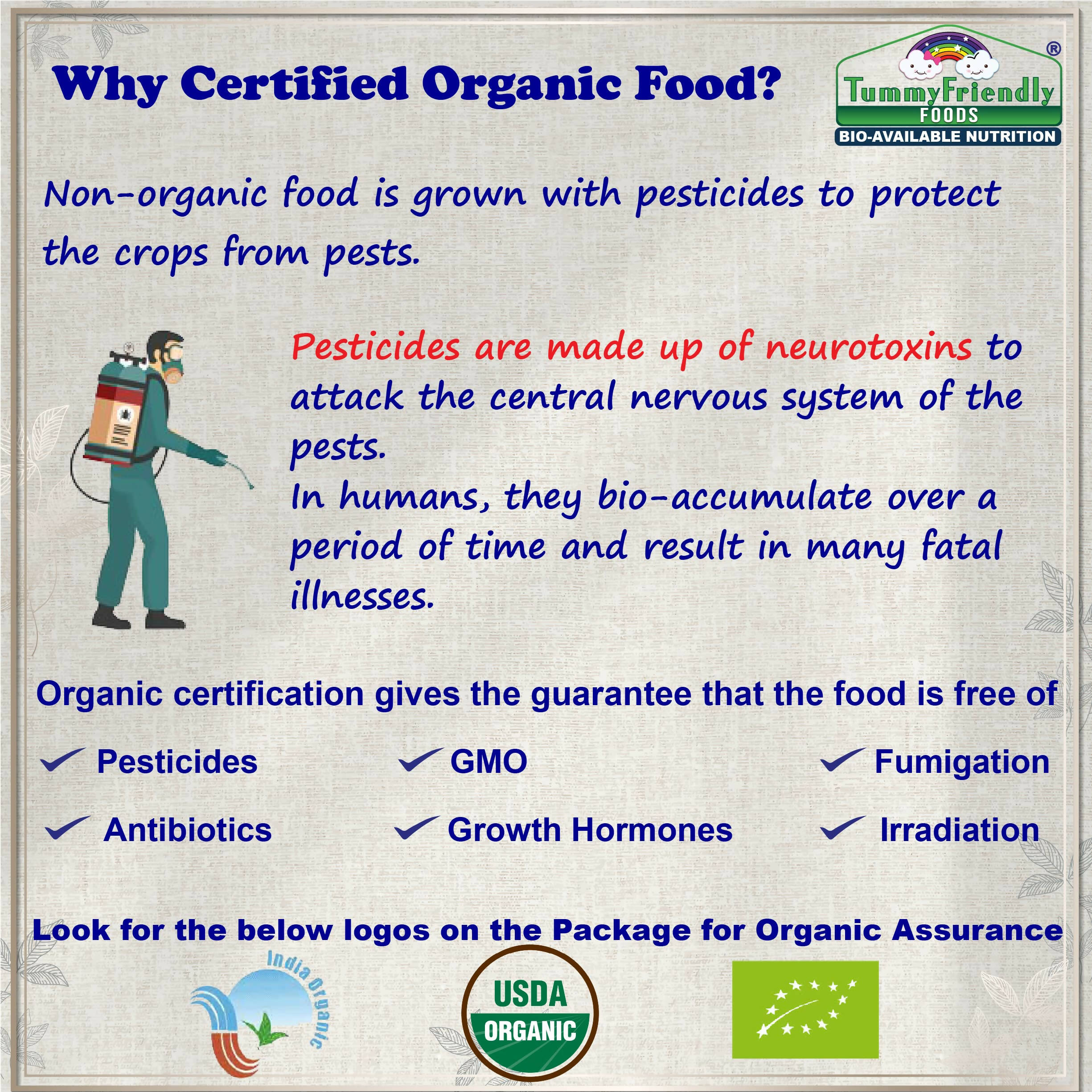 TummyFriendly Foods Organic Health Mix Pack for Kids and Adults No Pesticides, No GMO - Distacart
