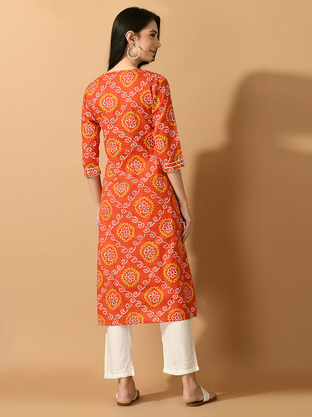 Myshka Women's Multi Flared Printed Festive Kurta