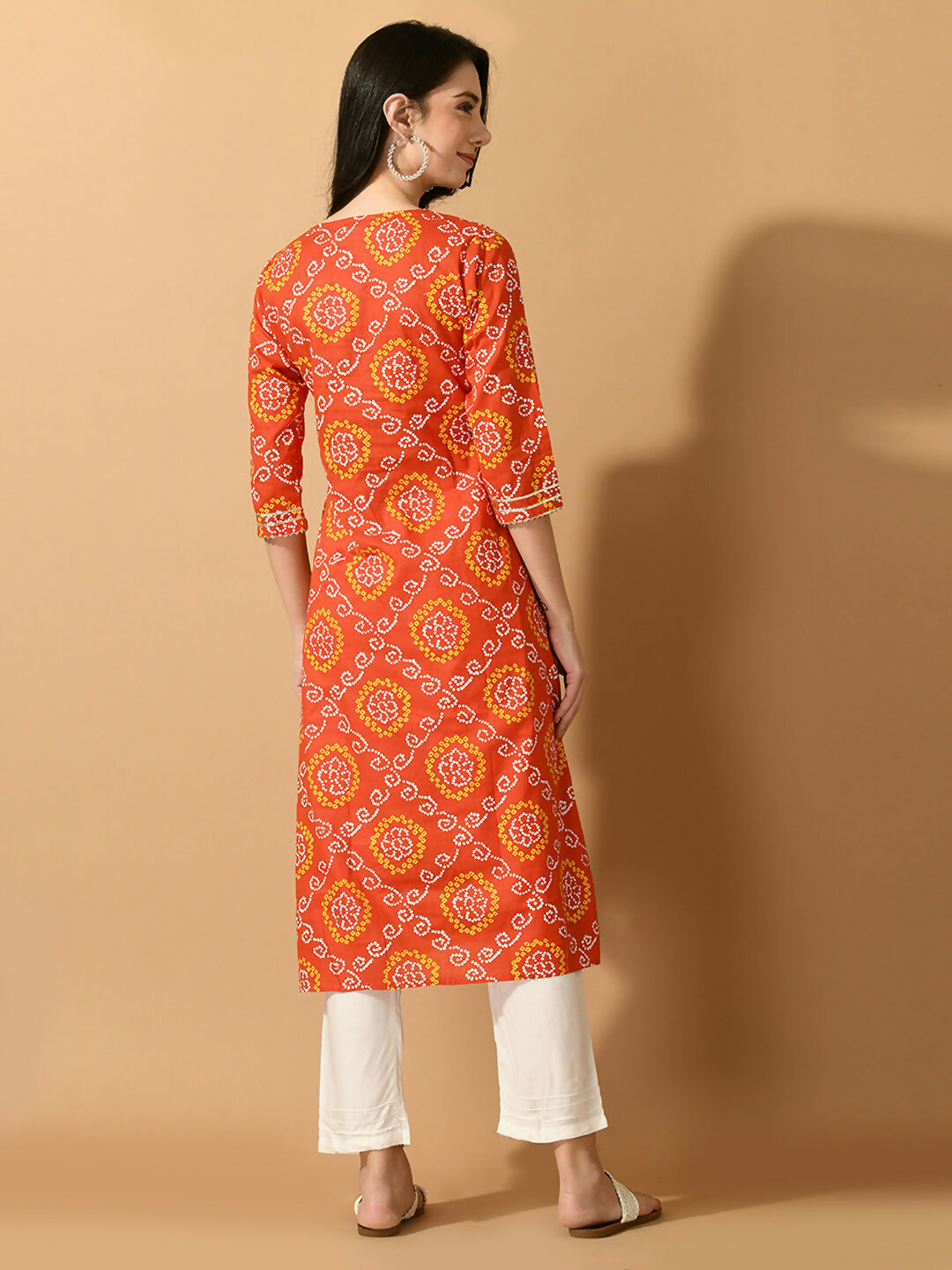Myshka Women's Multi Flared Printed Festive Kurta