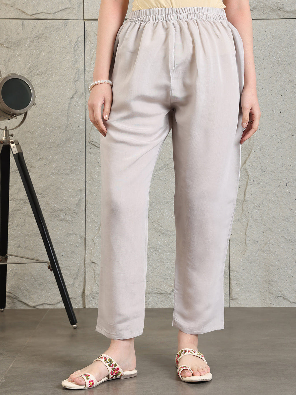 Embroidered Kurta With Pant & Organza Embroidered Dupatta, Grey - Hiral Fashion - Distacart